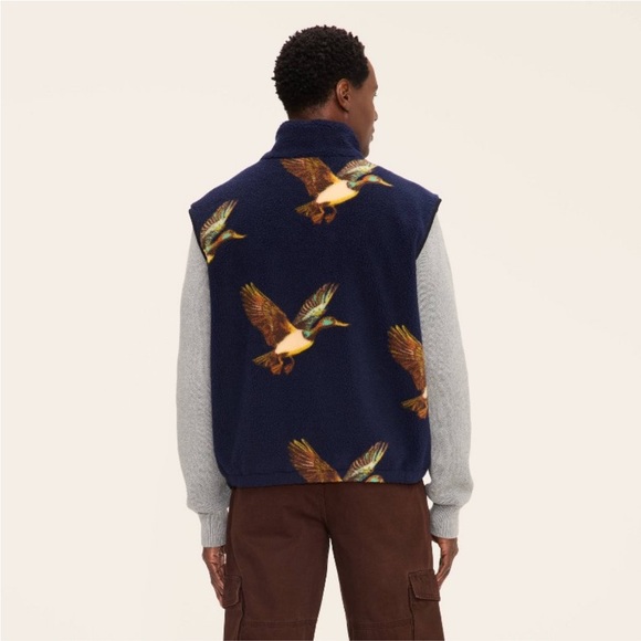 Adult Duck Print Fleece Vest - Woolrich x
Target Navy NWT - Picture 4 of 4